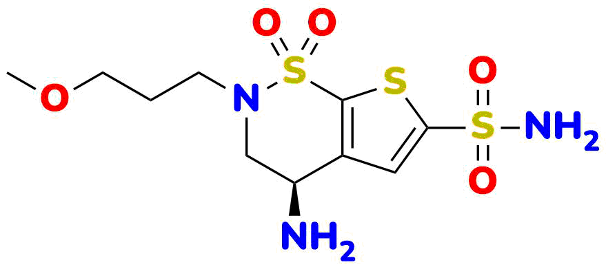 Brinzolamide USP Related Compound B  ; N-Desethyl brinzolamide 