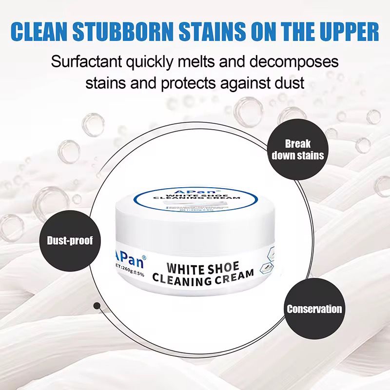 APan White Shoe Cleaning Cream – Κρέμα Καθαρισμού για Λευκά Παπούτσια
