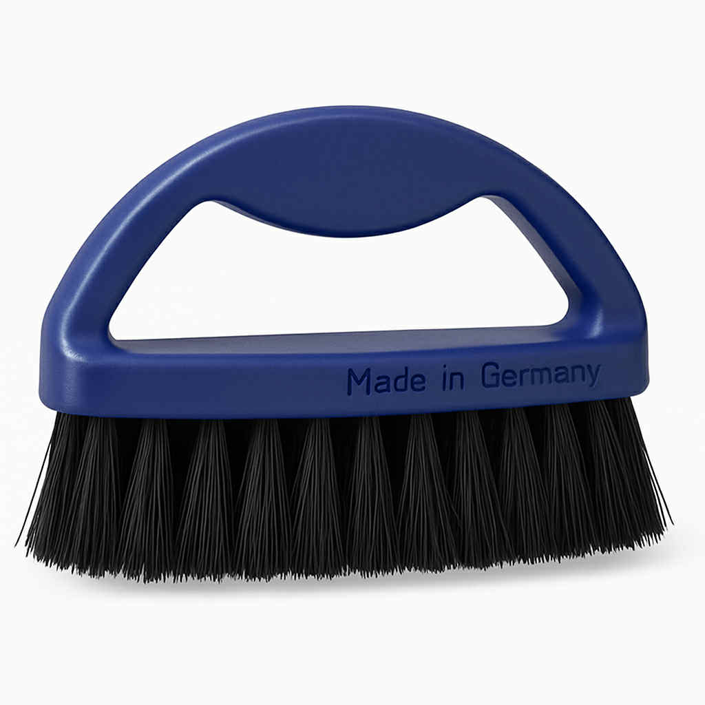 Βούρτσα Καθαρισμού Παπουτσιών – Ανθεκτική με Μαύρη & Φυσική Μπεζ Τρίχα