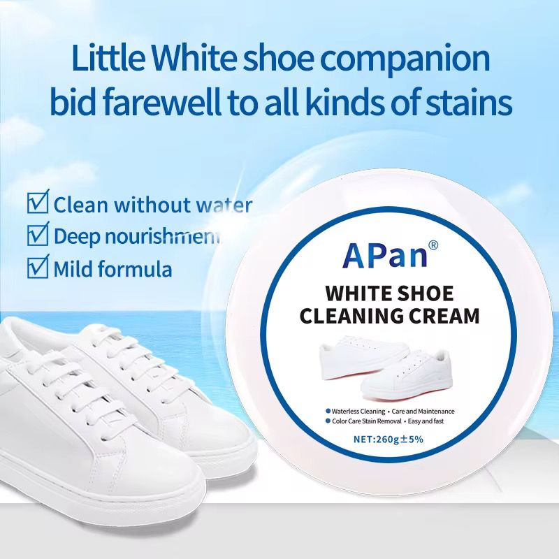 APan White Shoe Cleaning Cream – Κρέμα Καθαρισμού για Λευκά Παπούτσια