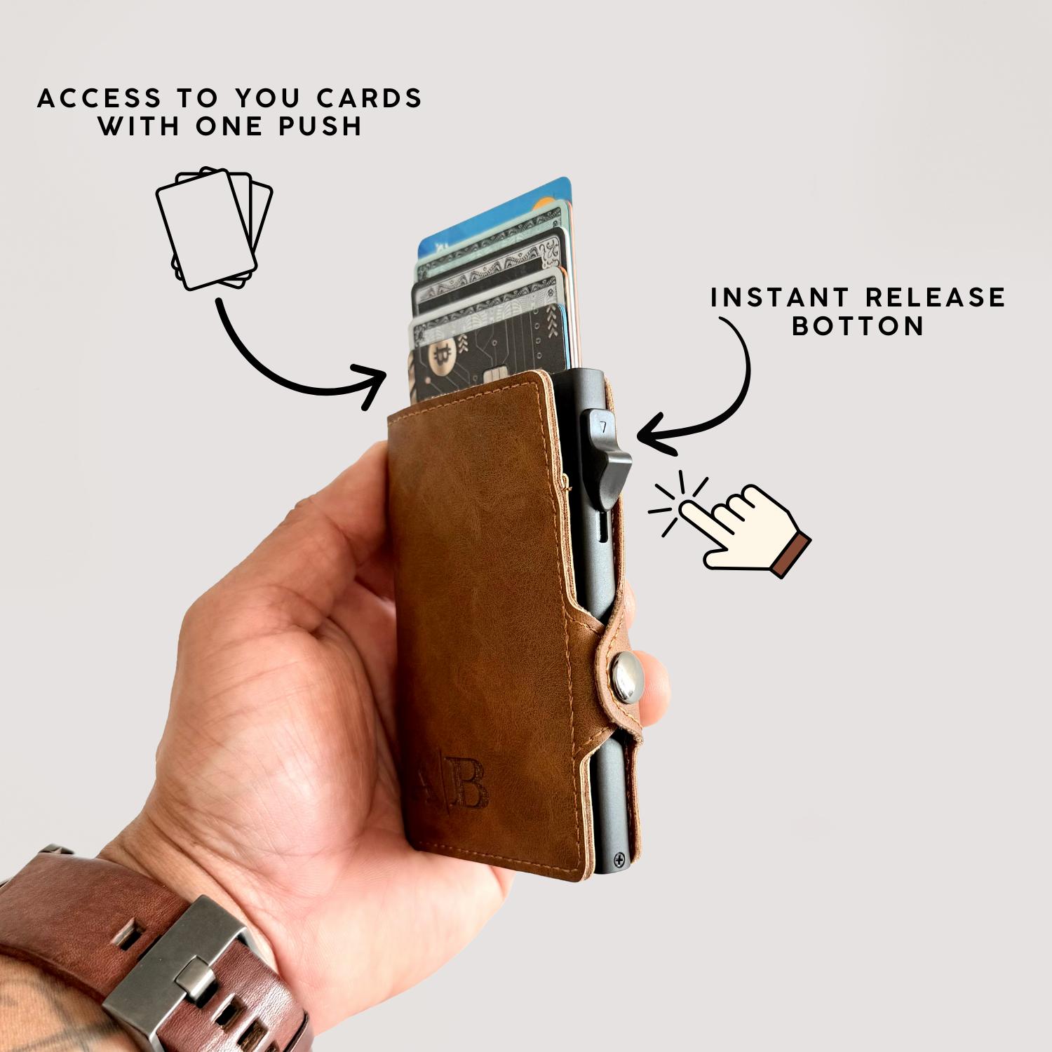 A personalized wallet made just for them. Choose the engraving that matters 