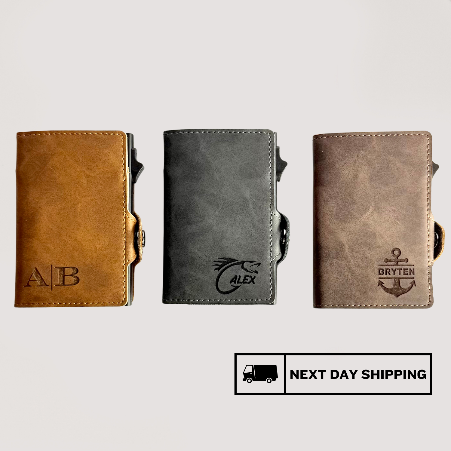 A personalized wallet made just for them. Choose the engraving that matters 