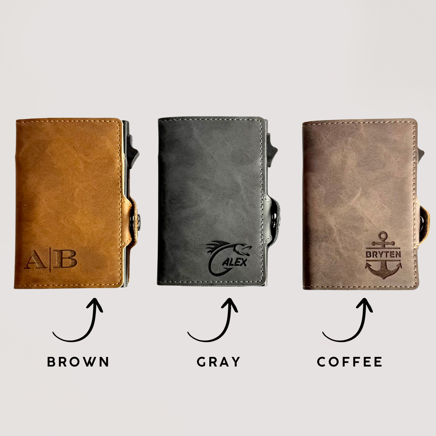 A personalized wallet made just for them. Choose the engraving that matters 