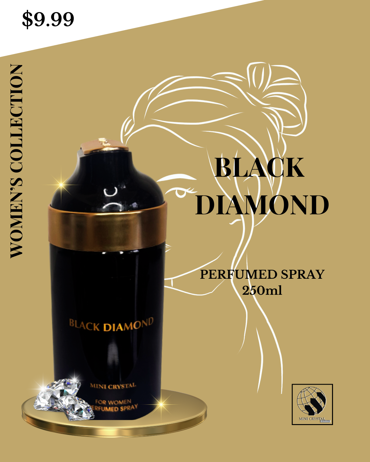 Black Diamond Body Sprey 250ml