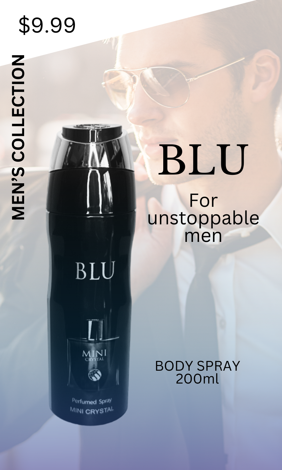 Blu Mini Crystal - Body Spray para Hombre 200ml