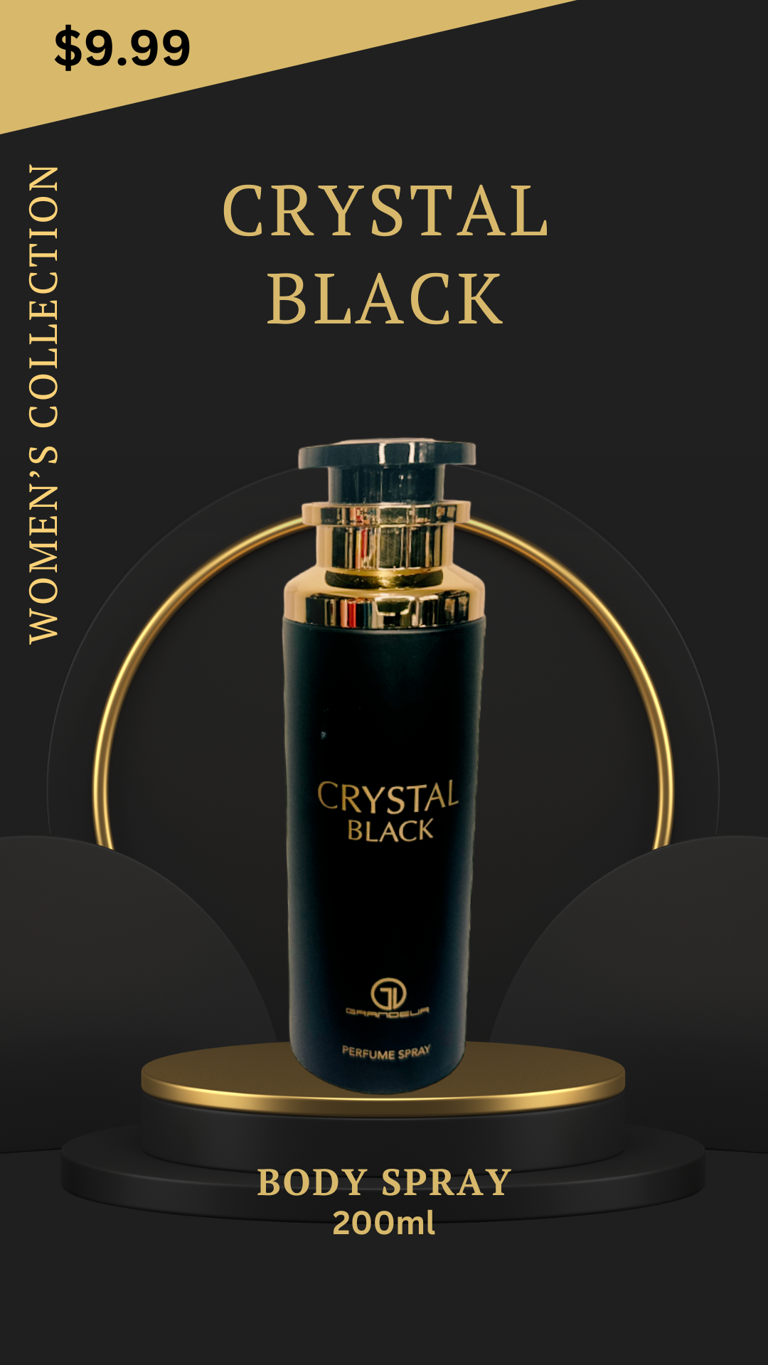 Grandeur Crystal Black for women 200ml