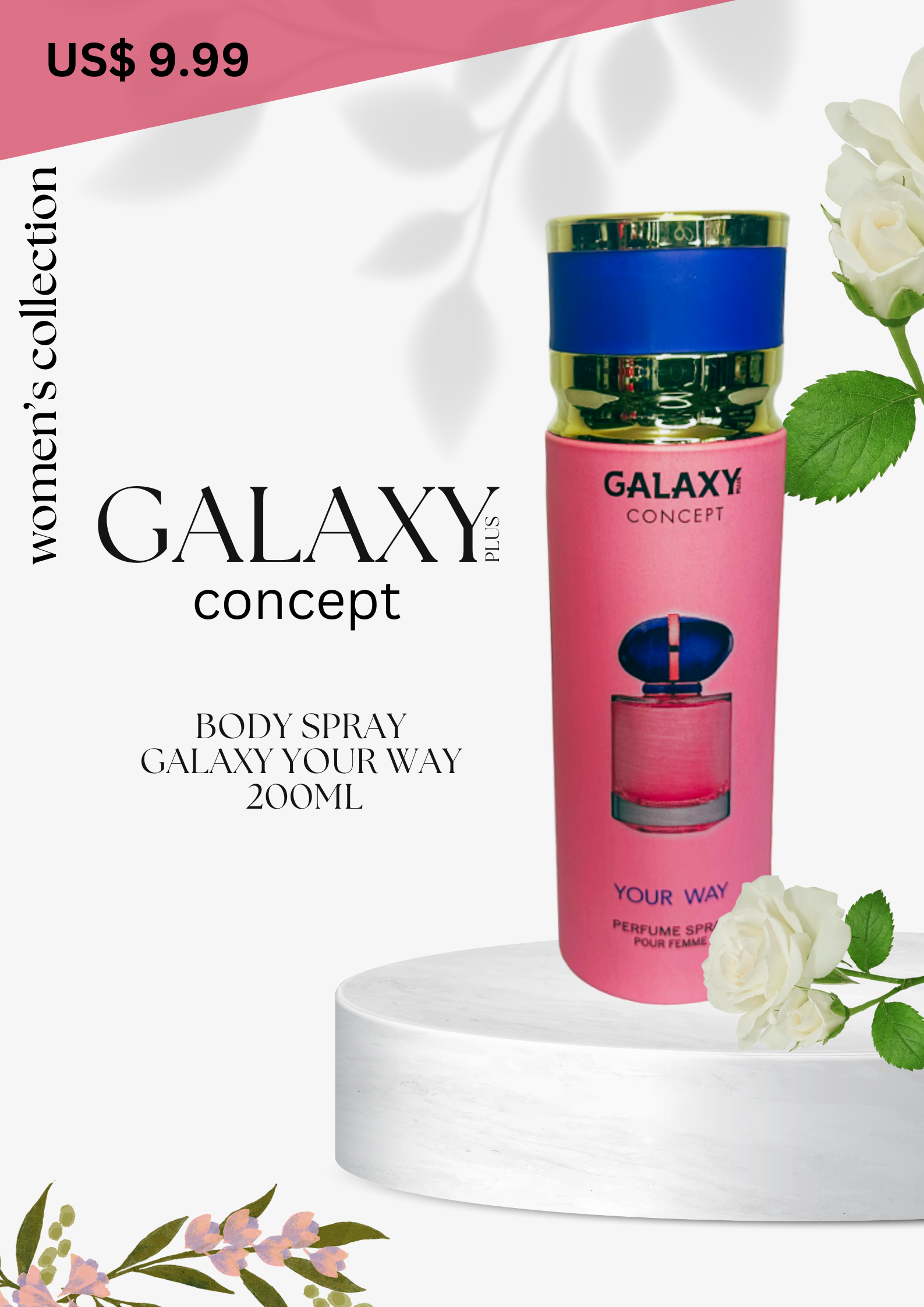 Galaxy Plus Concept - Women's Body Spray 200ml