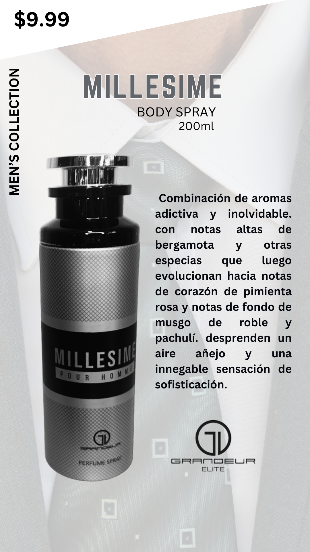 Body Spray Millesime Men's Body Spray 200ml