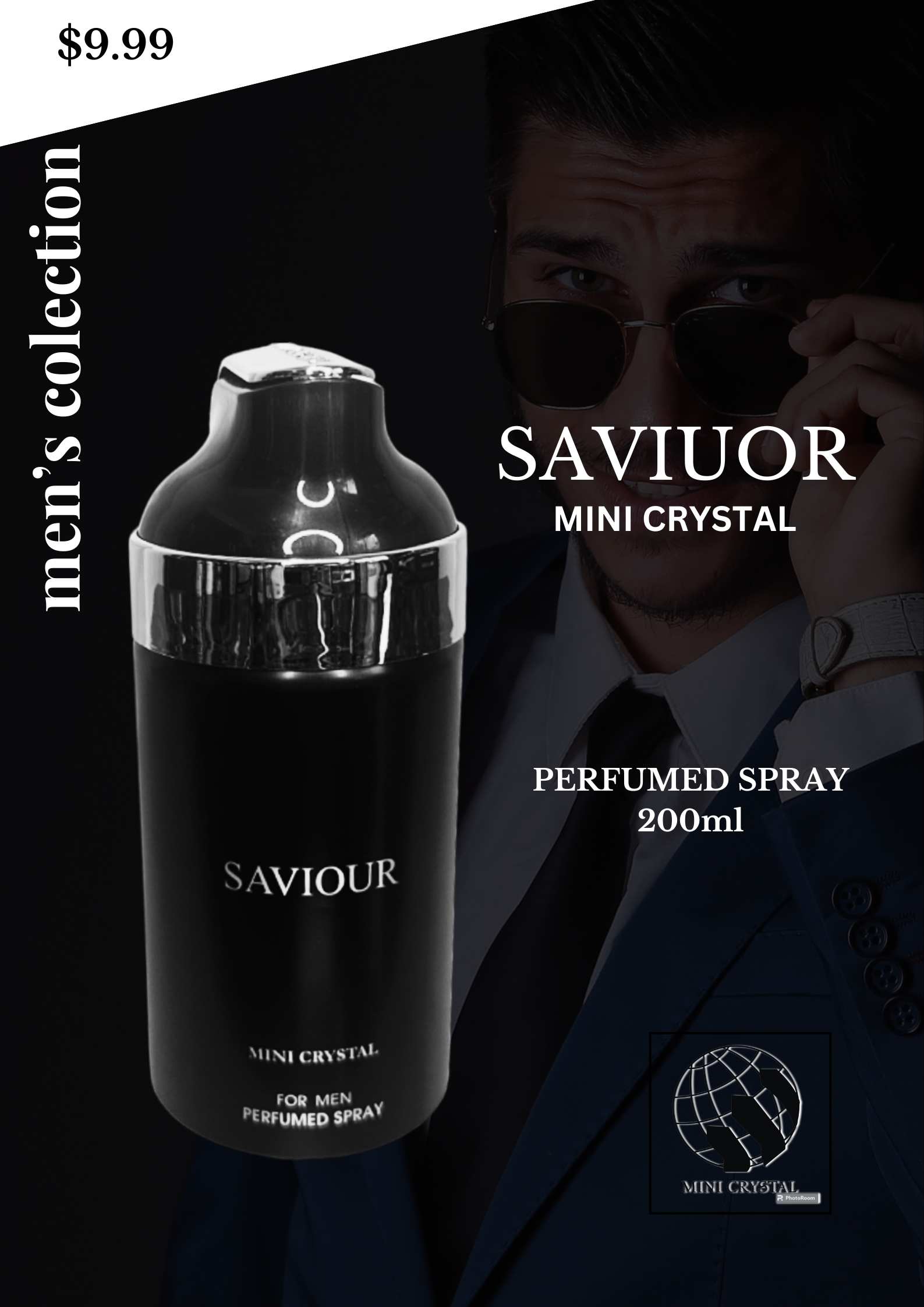 Mini Crystal Saviour Men's Body Spray 250ml