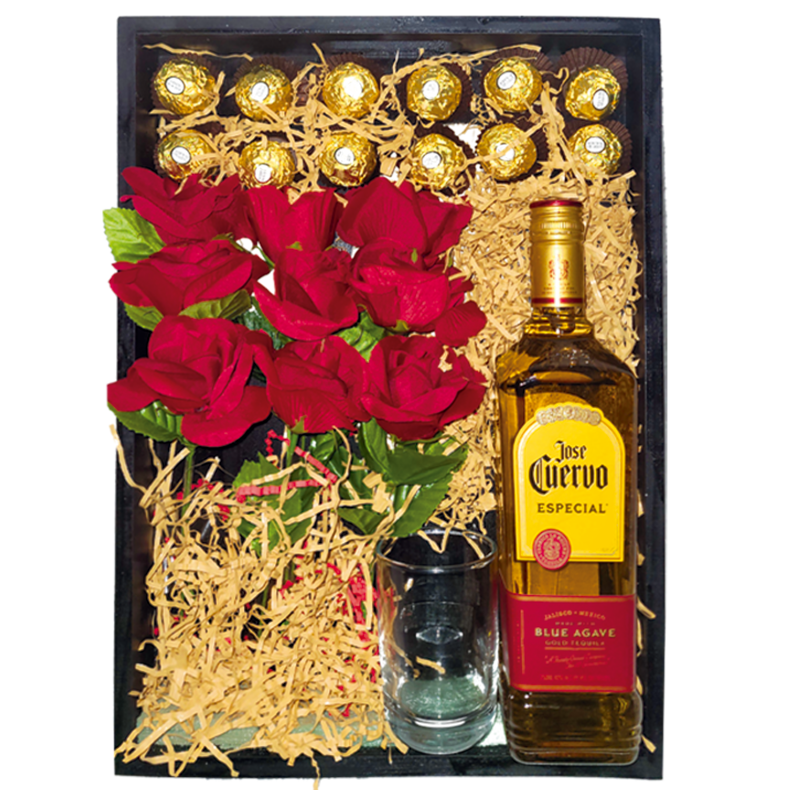 Special basket in black.