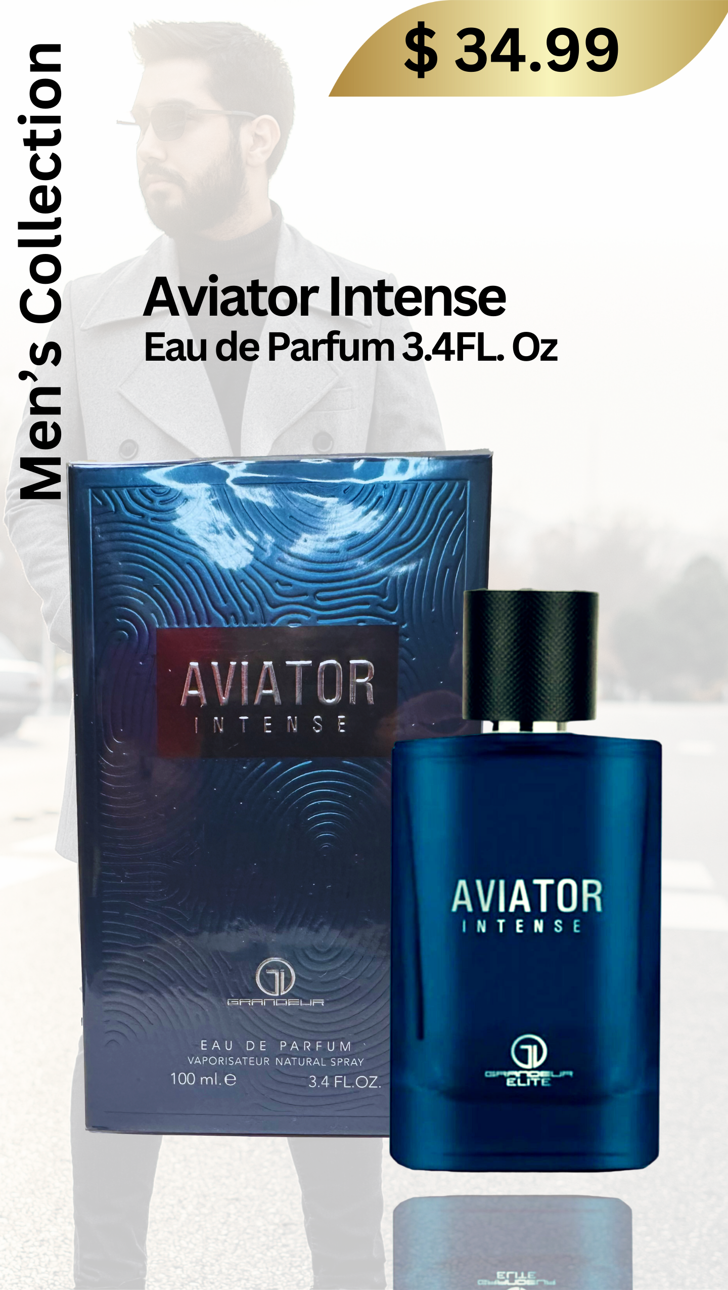 Aviator Intense Eau de Parfum 3.4FL. Oz