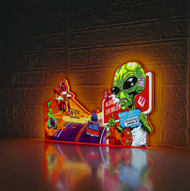 Foo Fighters Pinball Topper New LED Lightbox | Rock 'n' Roll Fun!