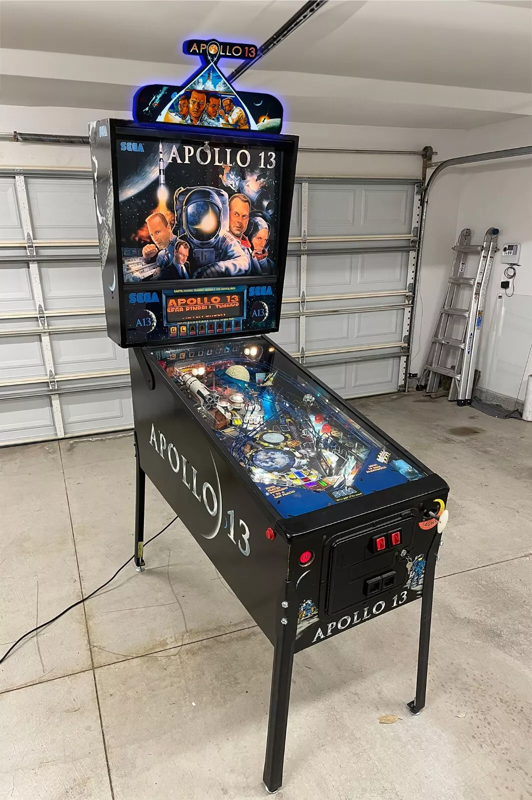 Premium Apollo 13 Pinball Topper LED Lightbox - USB Powered - Fully Dimmable