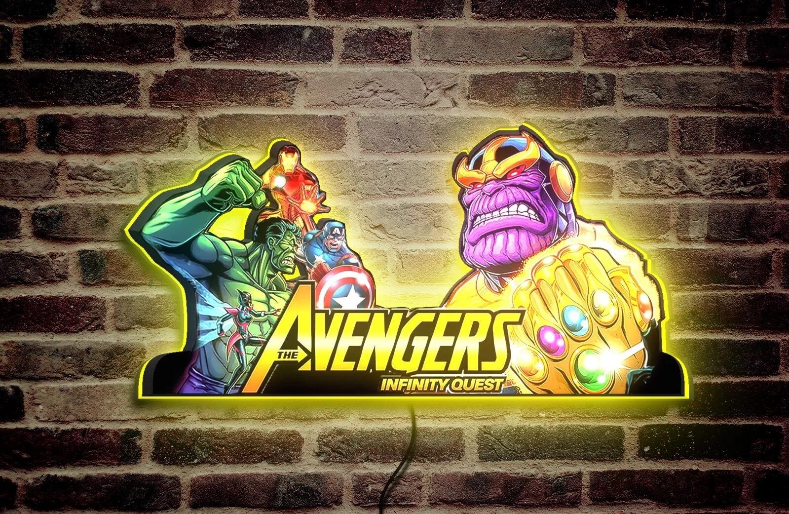 Avengers Infinity Quest Pinball Topper LED Lightbox - Elevate Your Gaming XP!!!