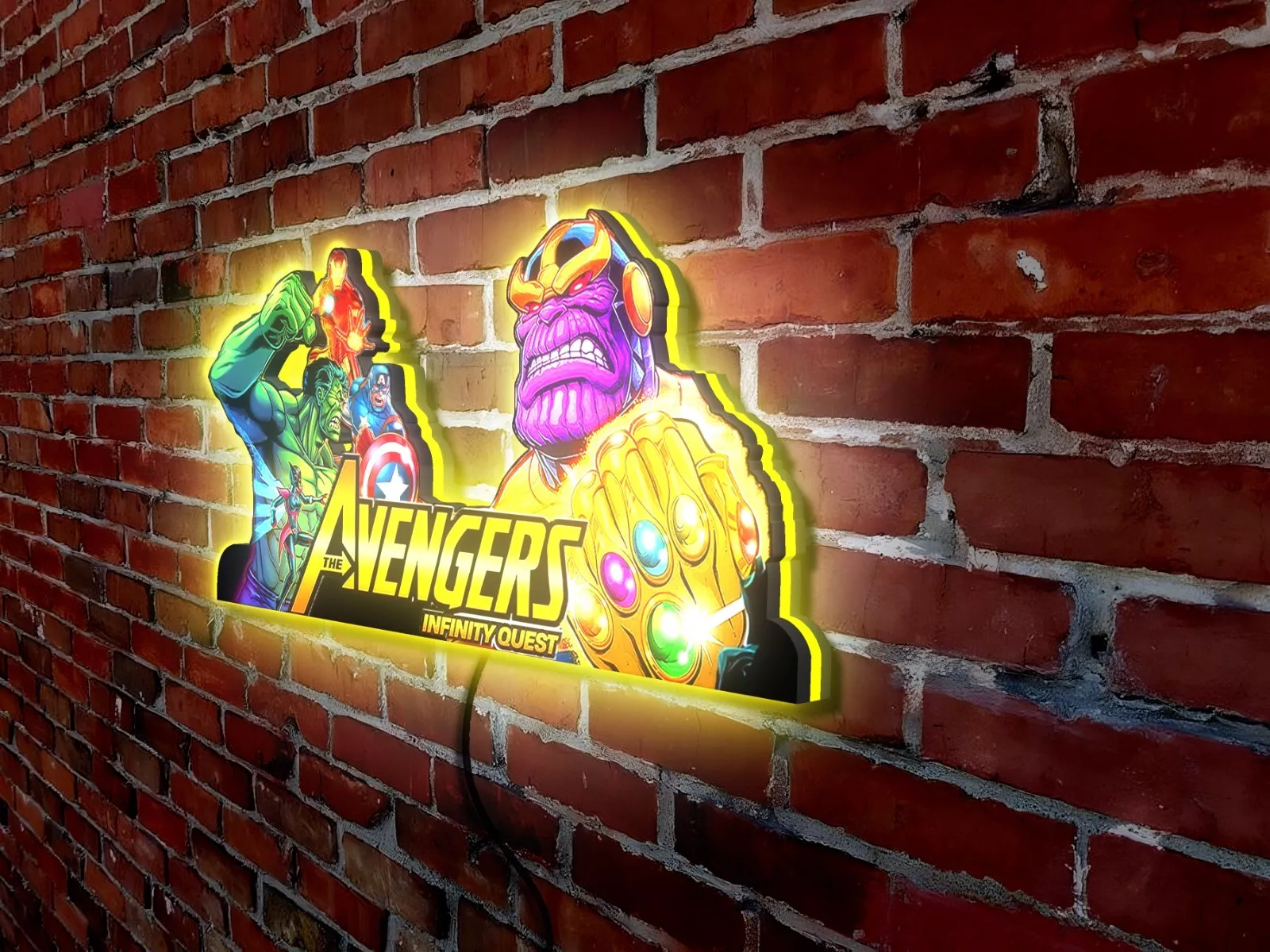 Avengers Infinity Quest Pinball Topper LED Lightbox - Elevate Your Gaming XP!!!