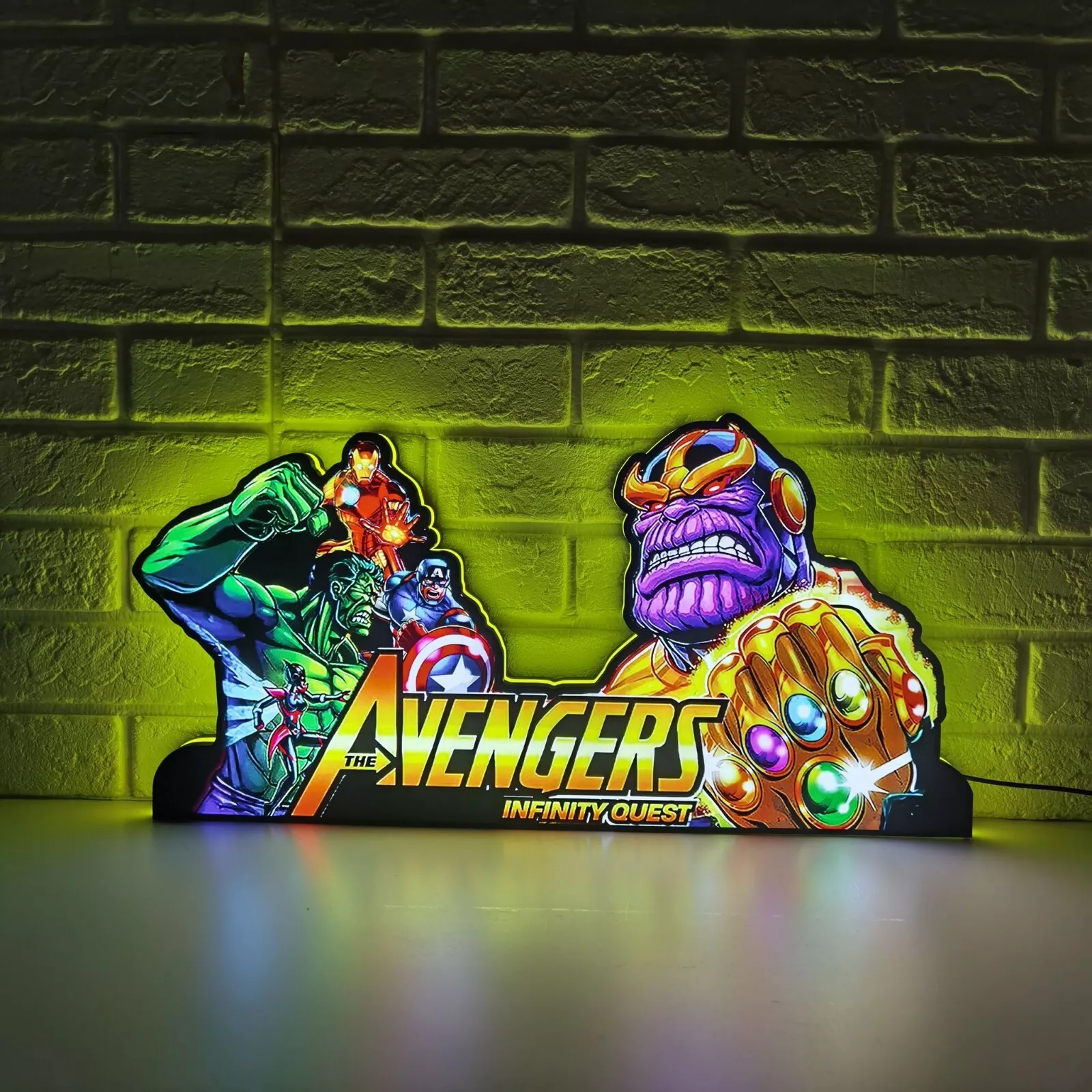 Avengers Infinity Quest Pinball Topper LED Lightbox - Elevate Your Gaming XP!!!