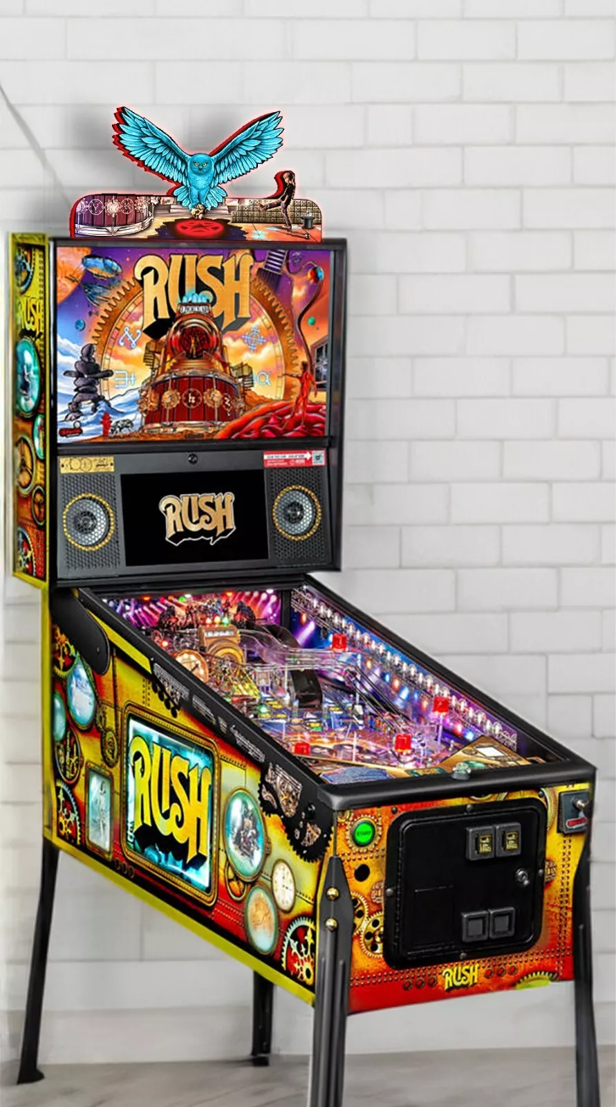 Rush Pinball Topper LED Lightbox - Rare - Elevate Your Game with Musical Legends