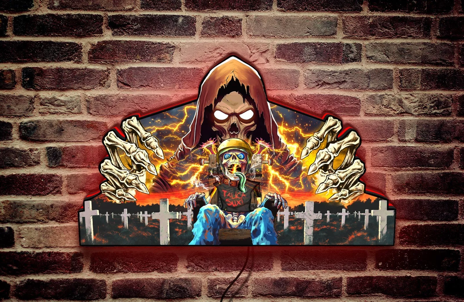 Metallica Remastered Pinball Topper: Remaster of Shock - Dimmer - LED Lightbox