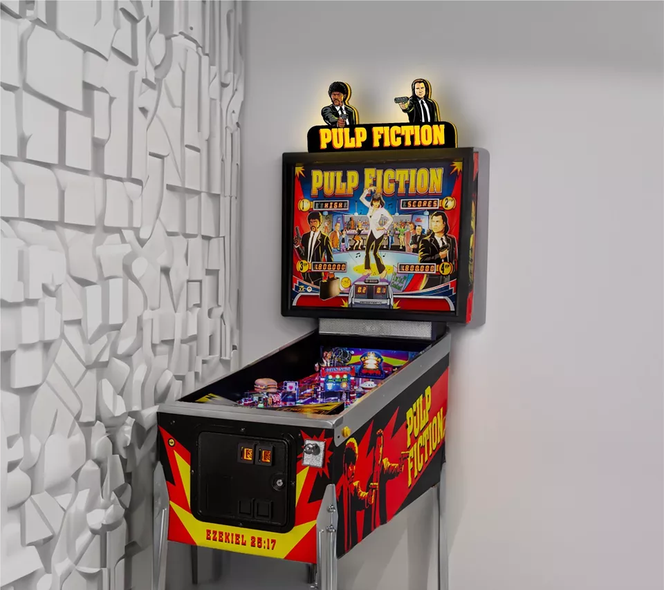 Pulp Fiction Vincent & Jules Pinball Topper LED Lightbox -Illuminate Your Gaming