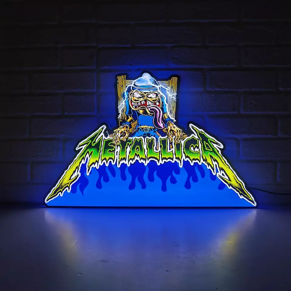 Rare Metallica with Sparky's Electric Chair Pinball Topper! - USB plug - Dimmer