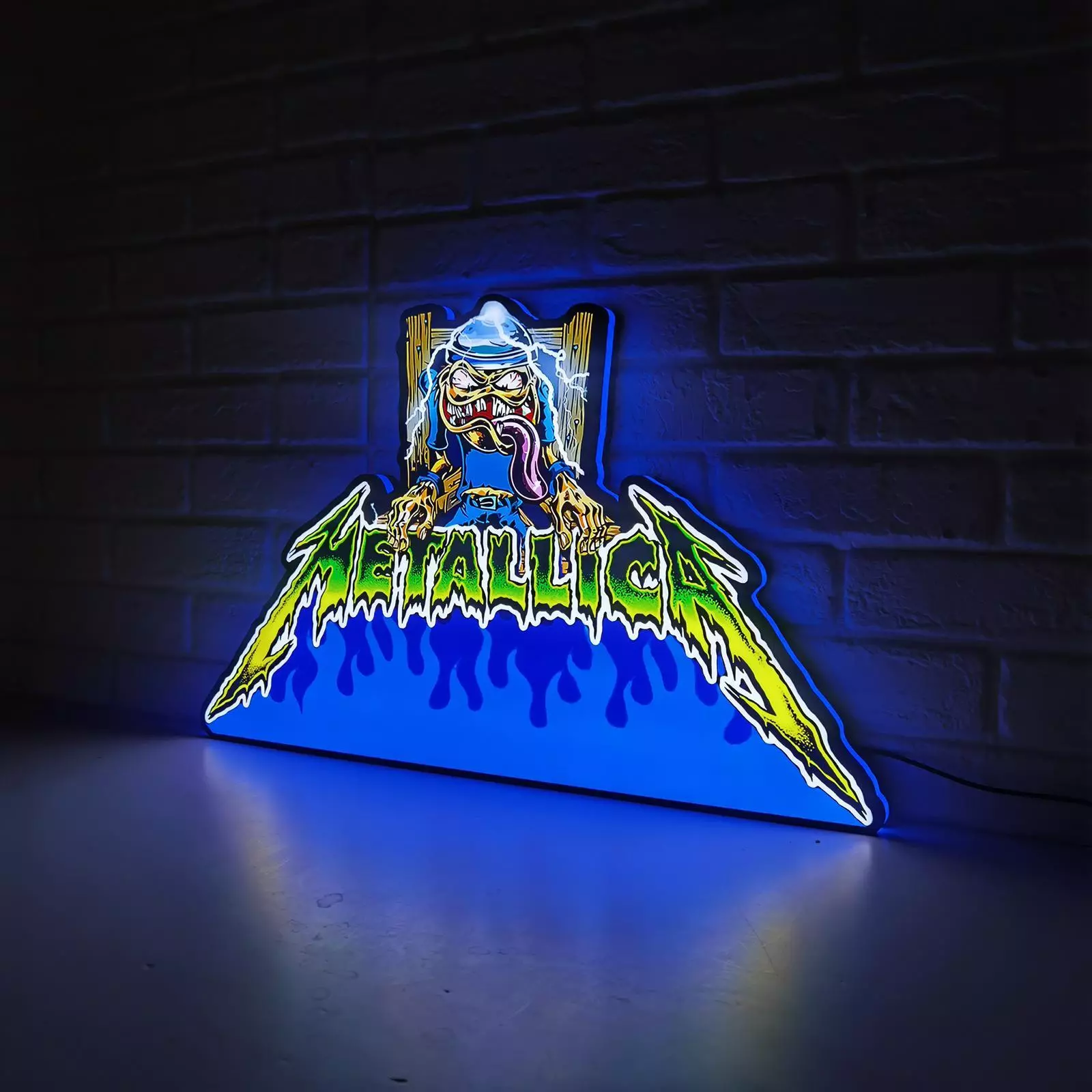 Rare Metallica with Sparky's Electric Chair Pinball Topper! - USB plug - Dimmer