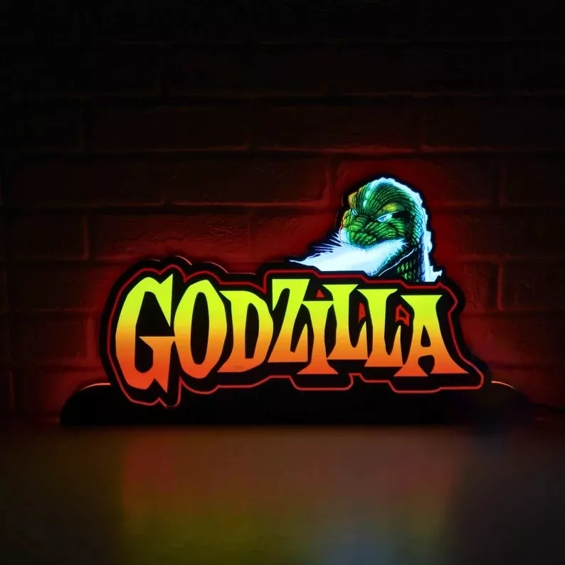 Godzilla Pinball Topper LED Lightbox | Dimmer | Enhance Your Pinball Experience