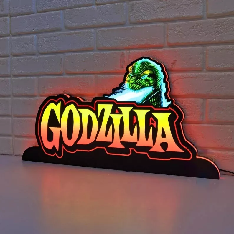 Godzilla Pinball Topper LED Lightbox | Dimmer | Enhance Your Pinball Experience