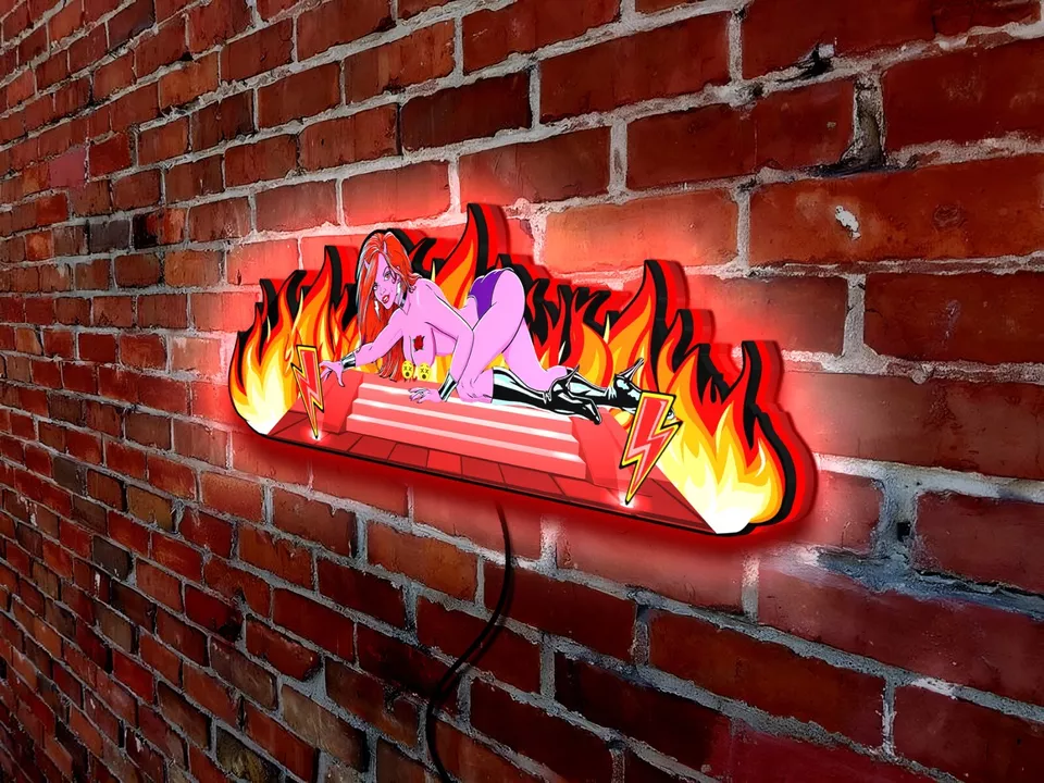 Ultra Rare Luci AC/DC Pinball Topper (Uncensored) - Limited Edition Collectible!