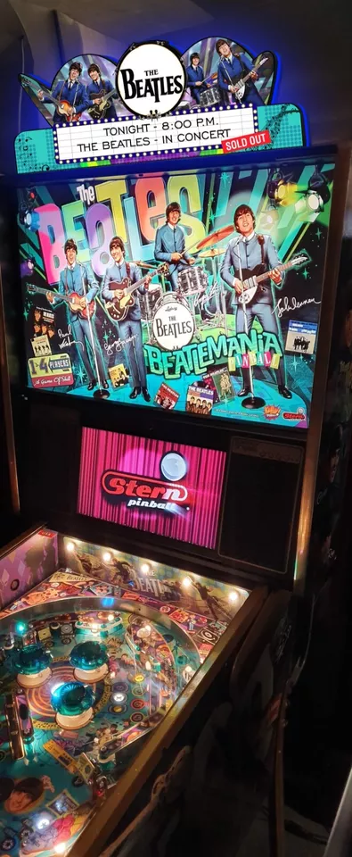 Rare - The Beatles Pinball Topper LED - USB - Dimmeable - Limited Edition!