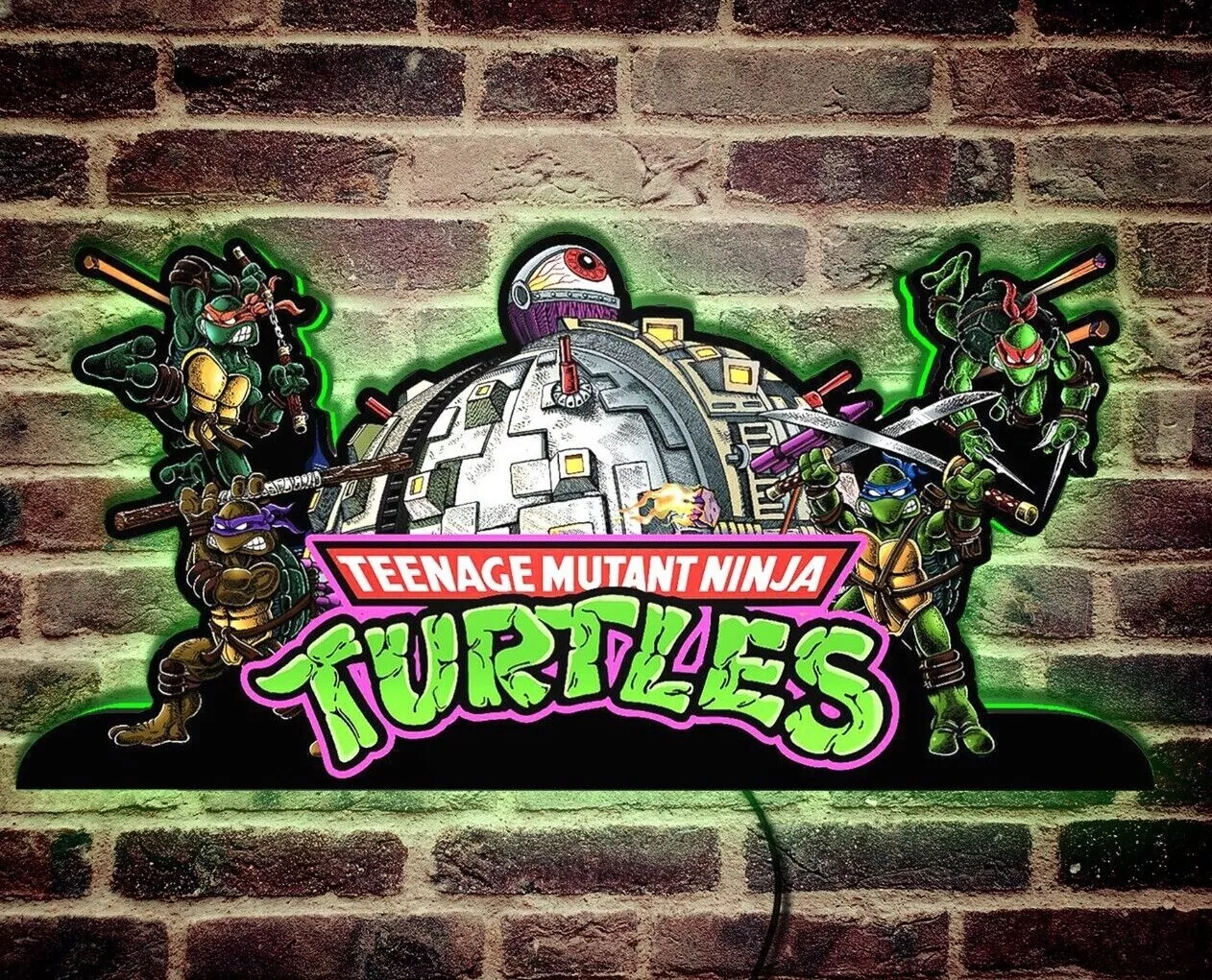 (TMNT) Teenage Mutant Ninja Turtle pinball topper LED lightbox | Fully Dimmable