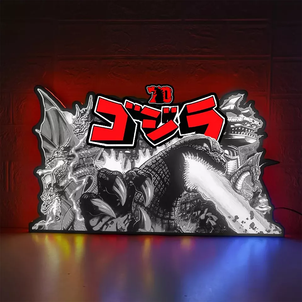 Godzilla 70th Anniversary Pinball Topper LED Lightbox - Limited Edition