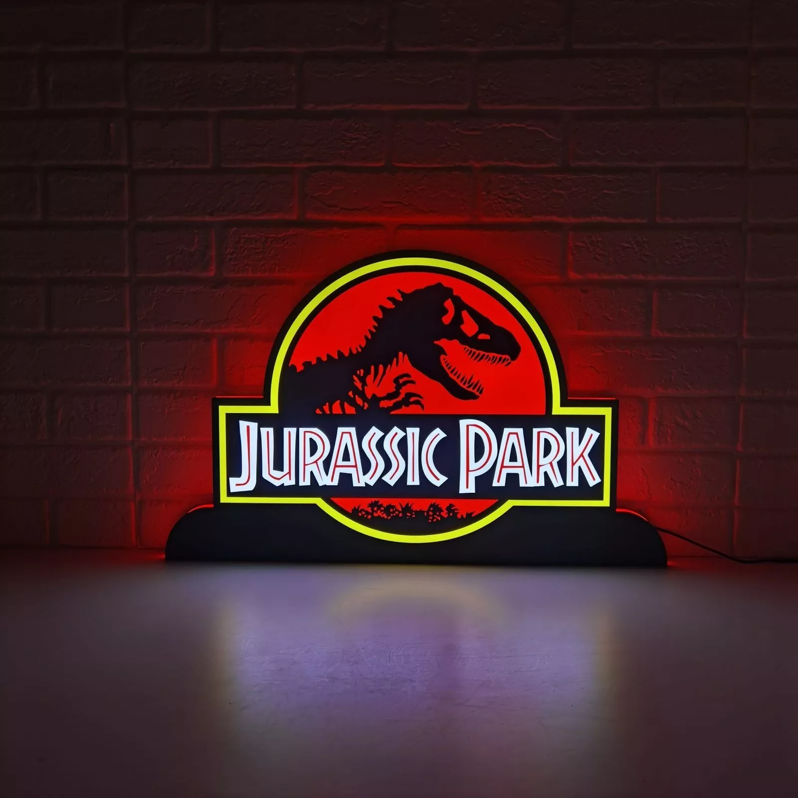 Jurassic Park Pinball Topper LED Lightbox - Roar into the Prehistoric Adventure!