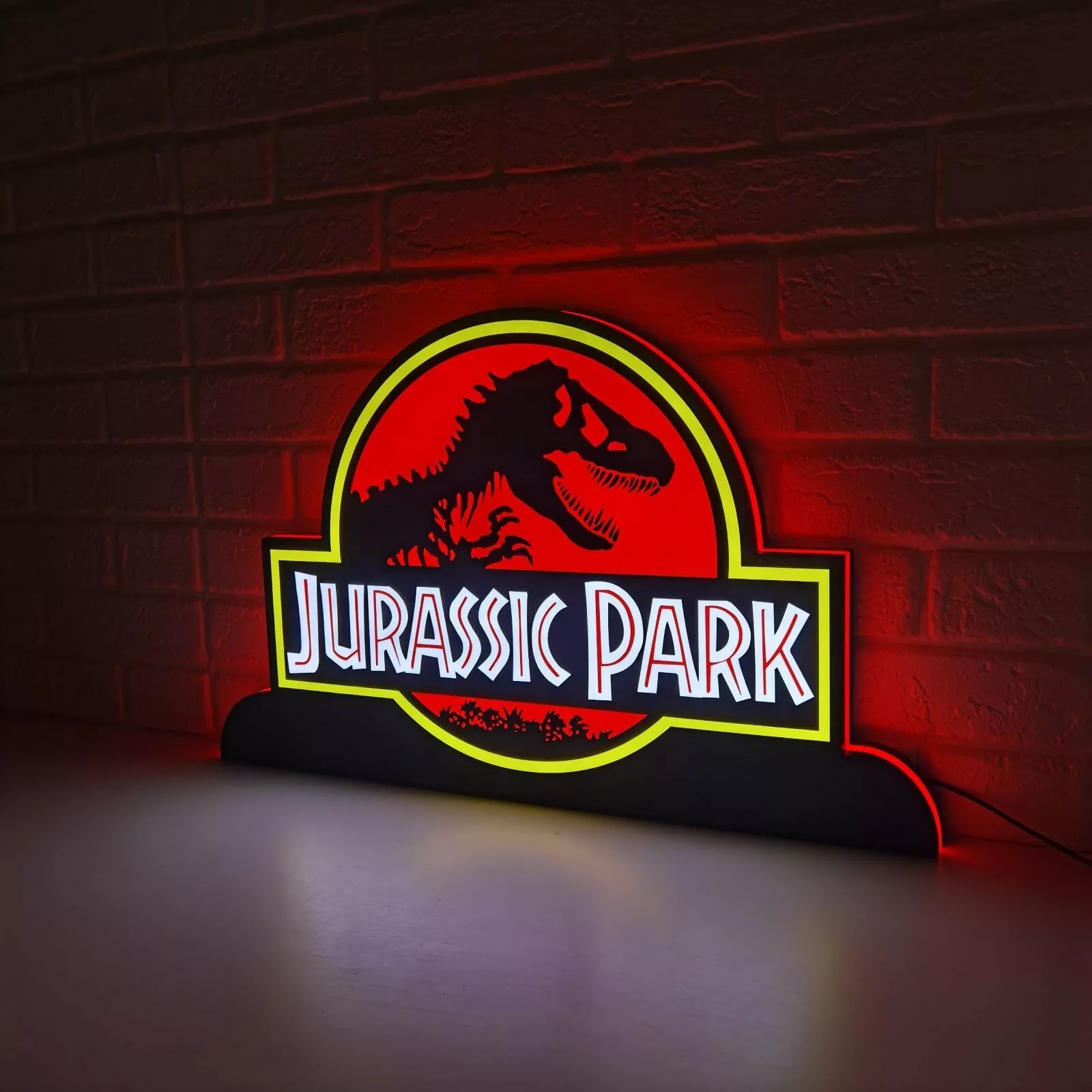 Jurassic Park Pinball Topper LED Lightbox - Roar into the Prehistoric Adventure!