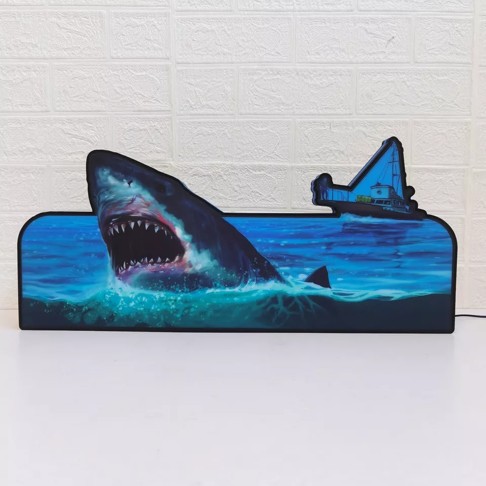 EXCLUSIVE JAWS PINBALL TOPPER LED - USB - DIMMEABLE - Rare Collectible