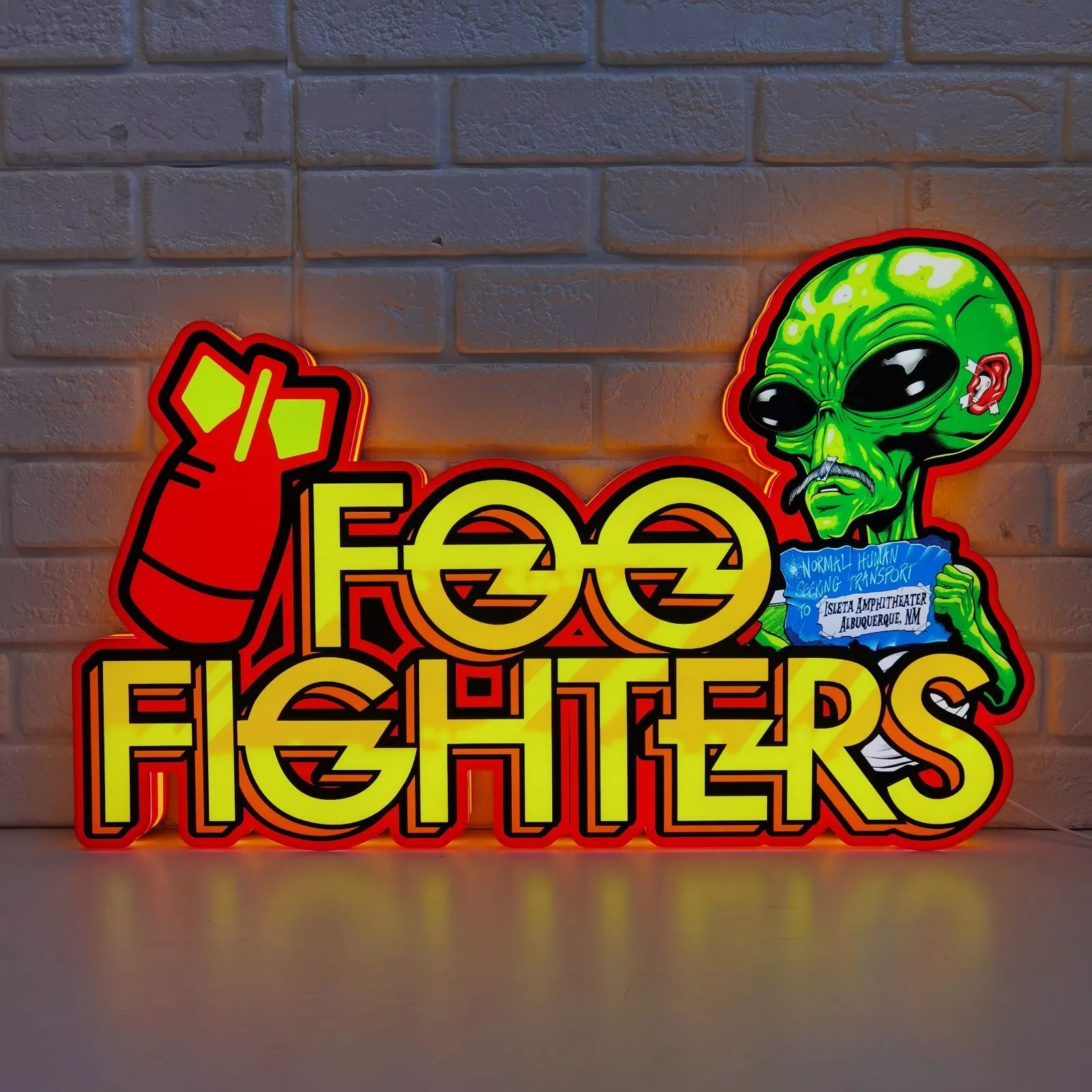 Custom Foo Fighters Pinball Topper LED Lightbox | Rock 'n' Roll Fun!