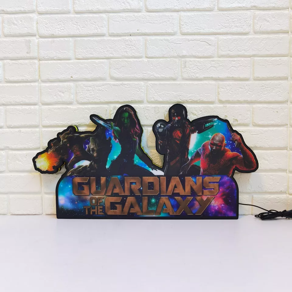 Guardians of the Galaxy Pinball Topper LED Lightbox, Rare Collectible - USB plug
