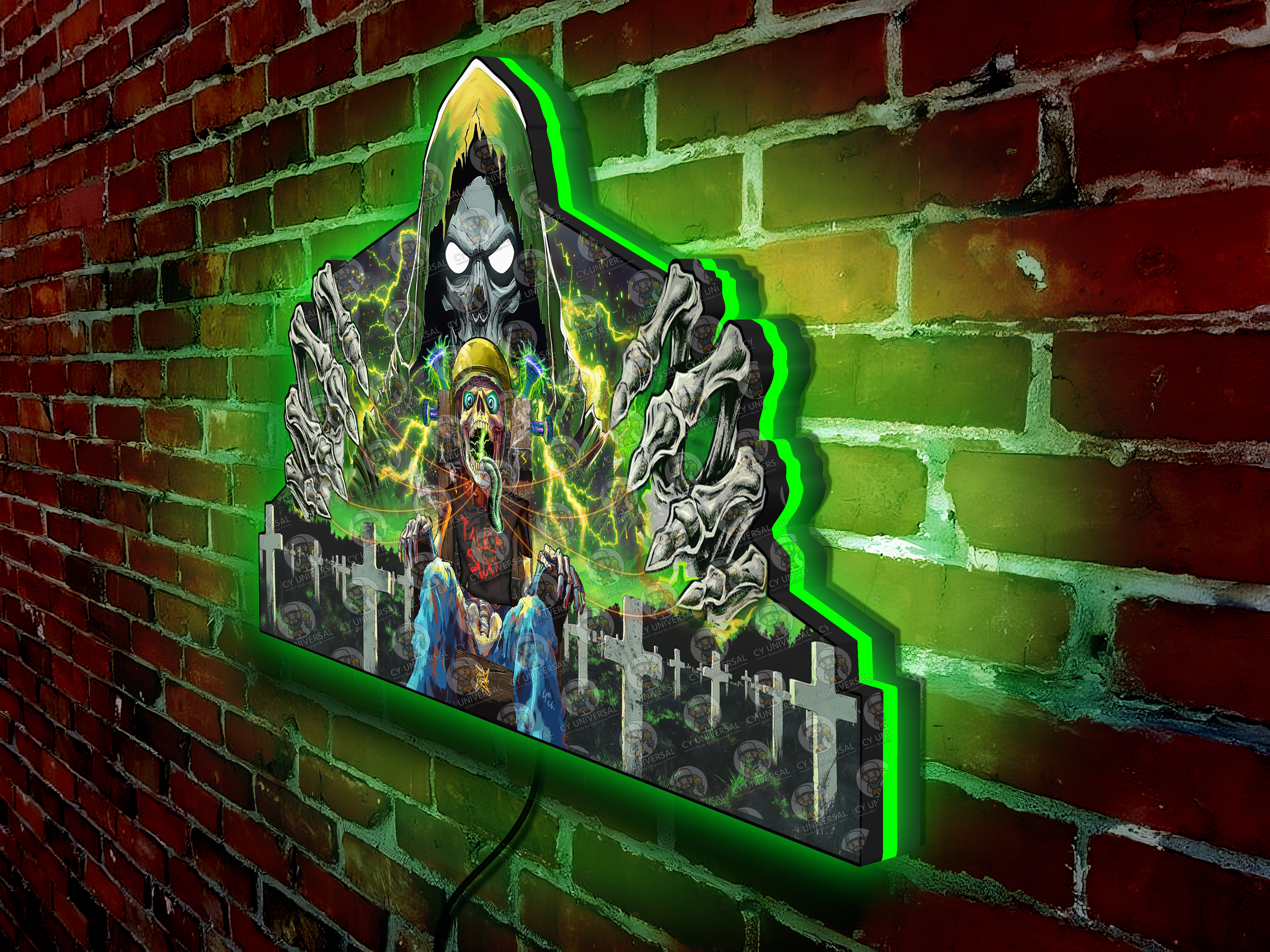 Metallica Remastered Pinball Topper: Remaster of Shock - Dimmer - LED Lightbox