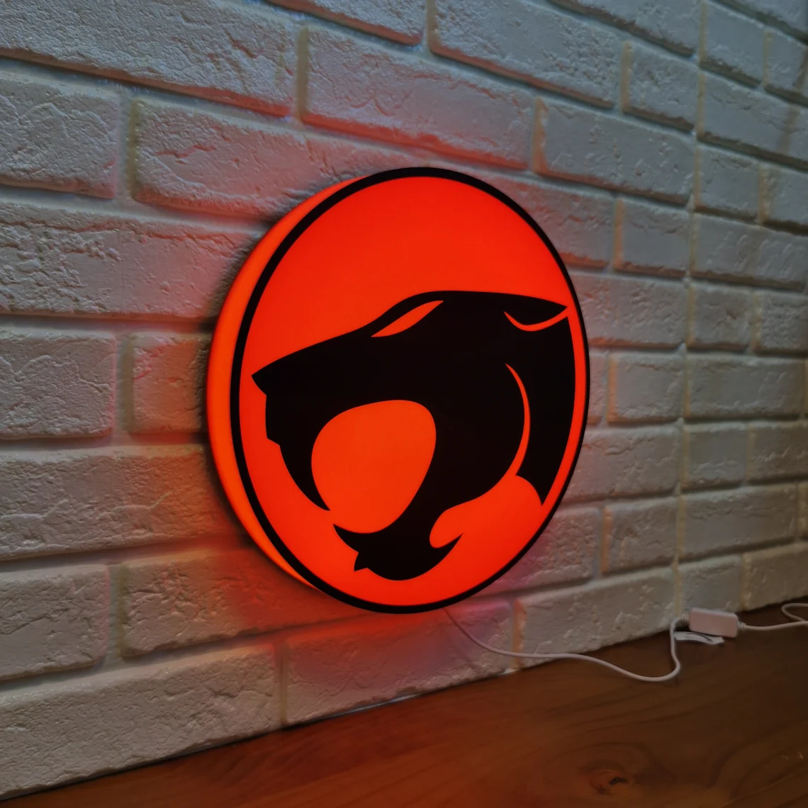 Vintage Thundercats LED Sign 3D Printed, USB Powered & Full Dimmable