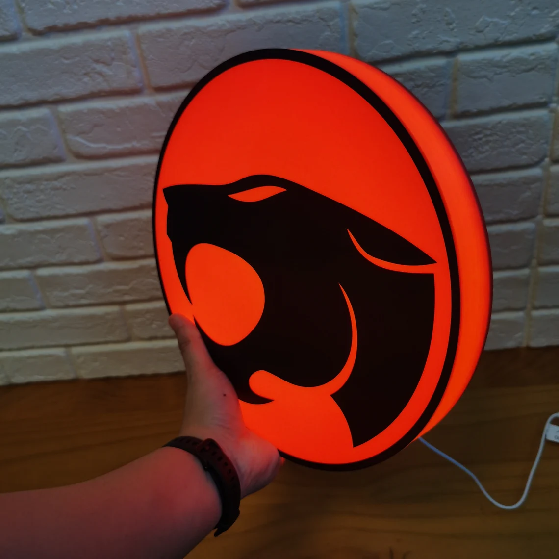 Vintage Thundercats LED Sign 3D Printed, USB Powered & Full Dimmable