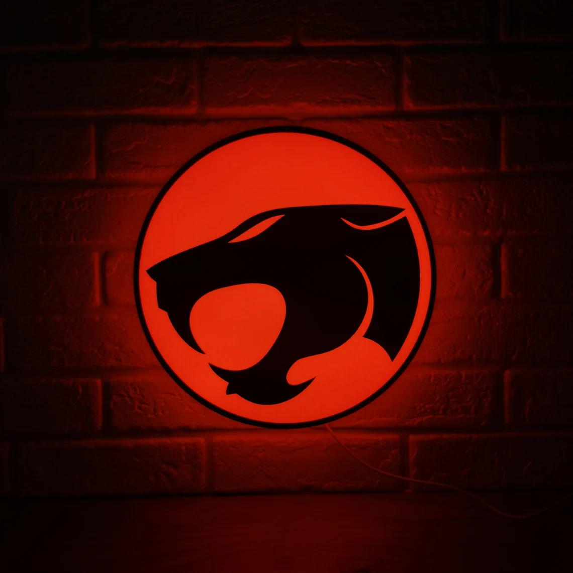 Vintage Thundercats LED Sign 3D Printed, USB Powered & Full Dimmable