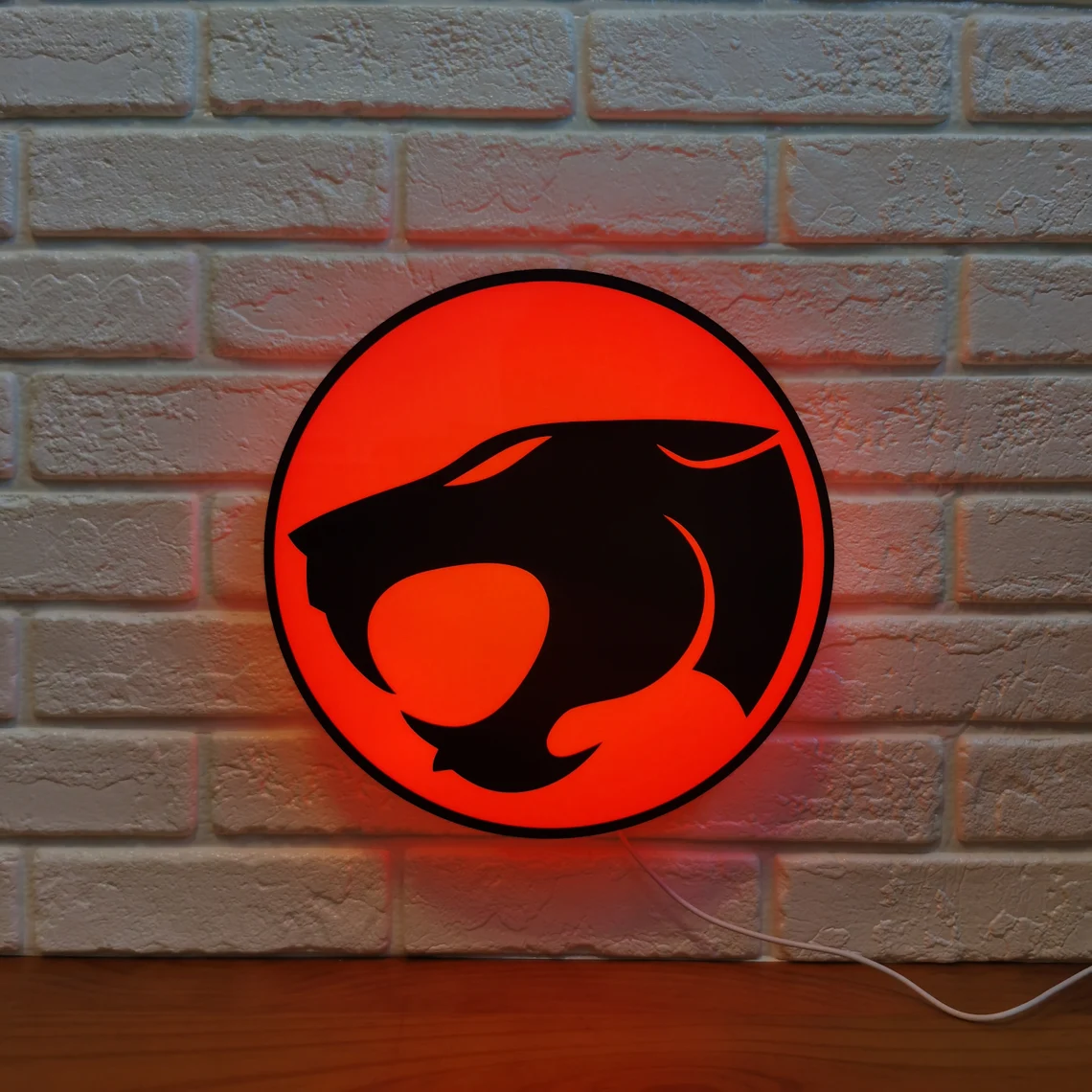 Vintage Thundercats LED Sign 3D Printed, USB Powered & Full Dimmable