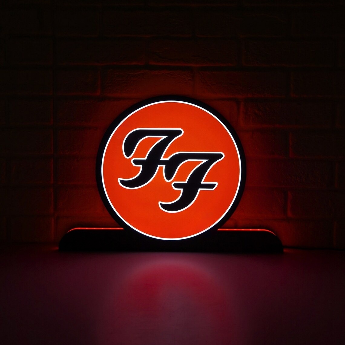 Rock Out with the Foo Fighters Pinball Topper LED Sign Dimmable & Powered by USB