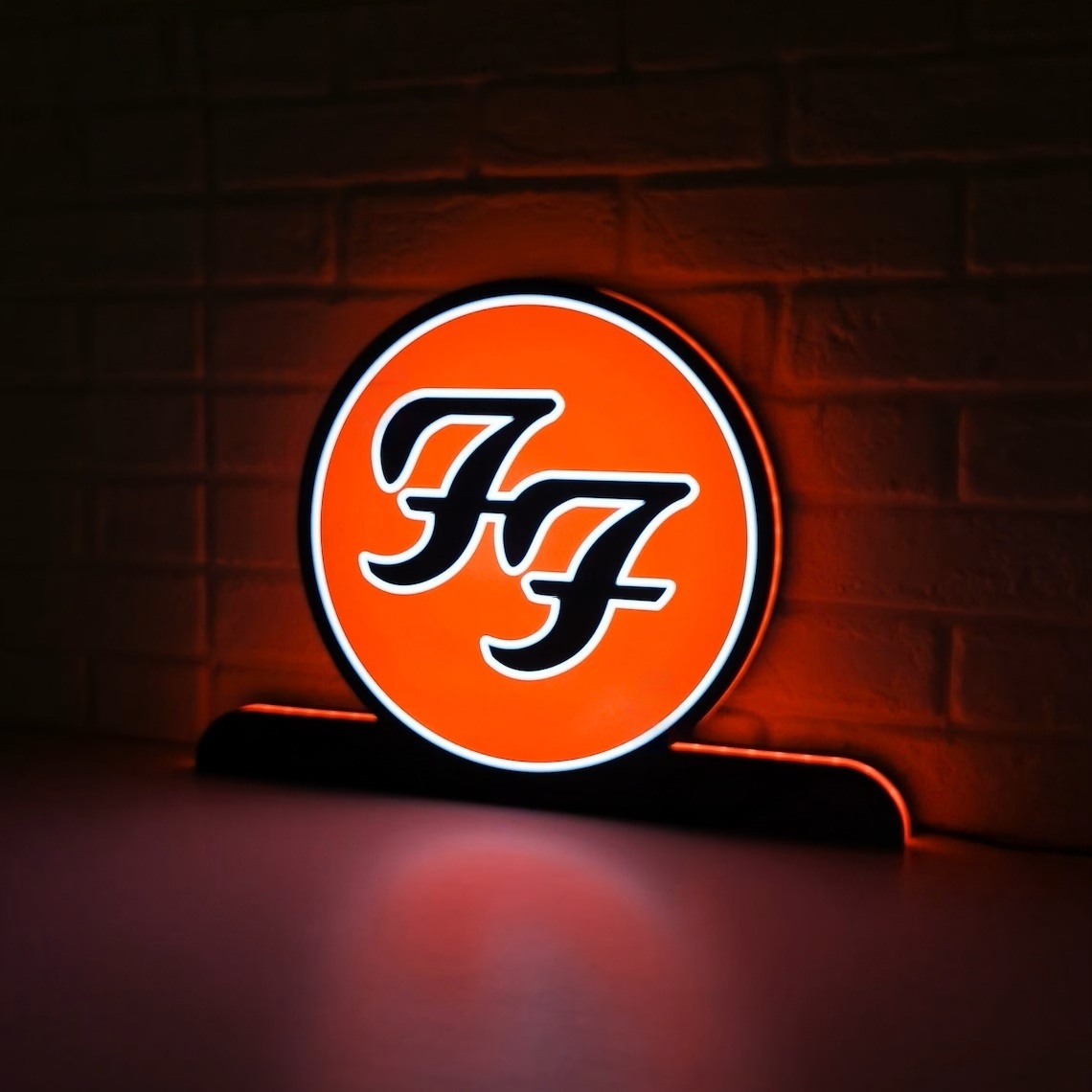 Rock Out with the Foo Fighters Pinball Topper LED Sign Dimmable & Powered by USB