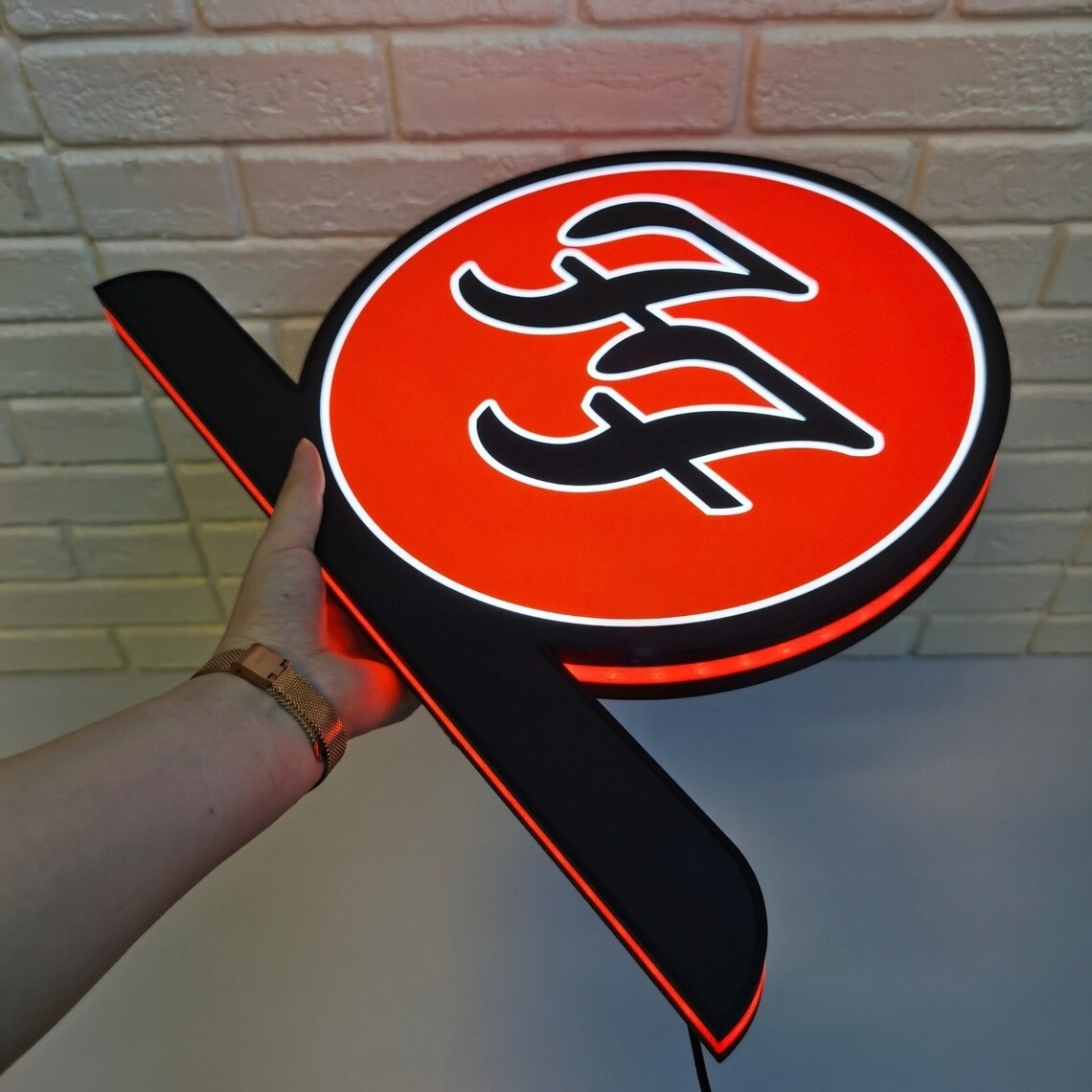 Rock Out with the Foo Fighters Pinball Topper LED Sign Dimmable & Powered by USB
