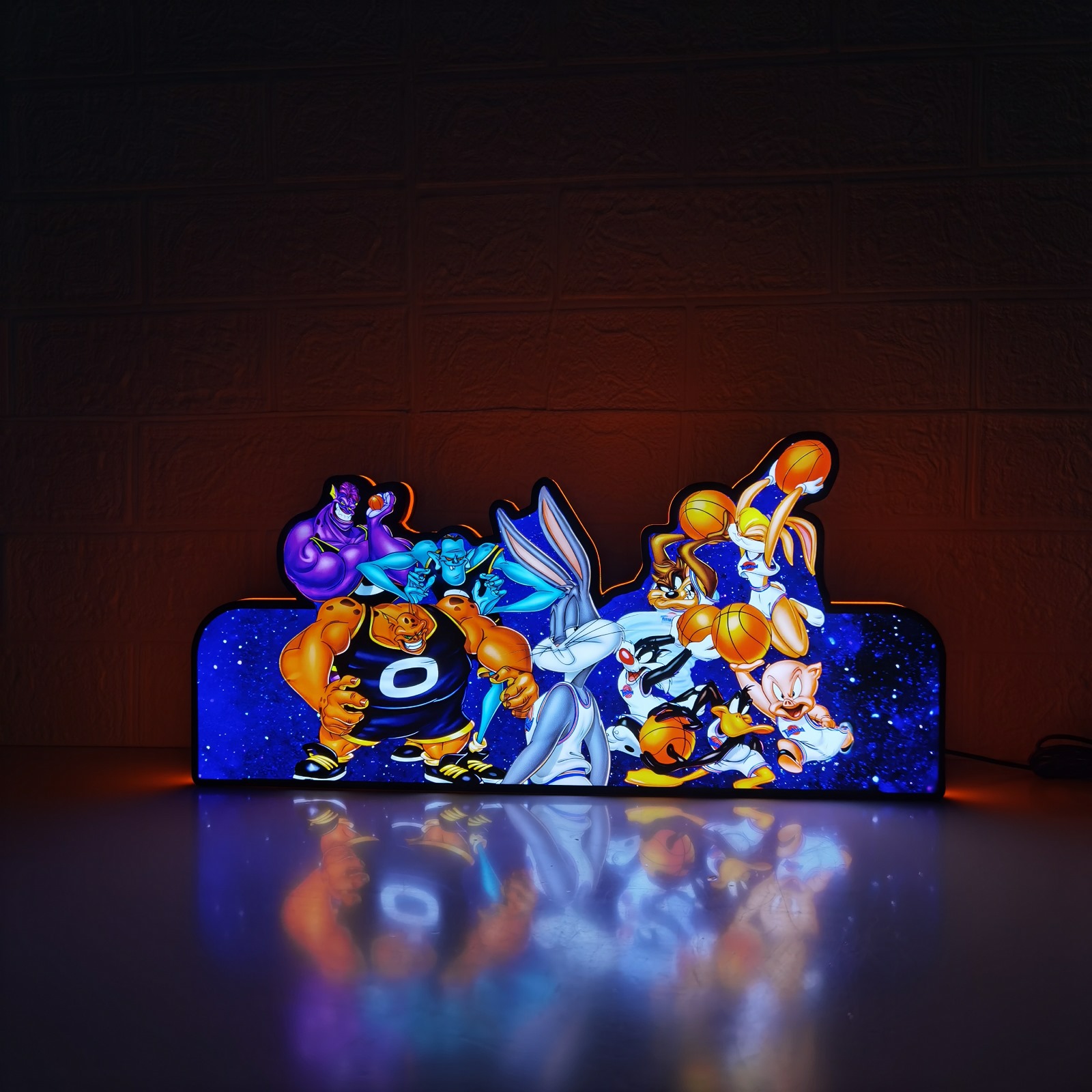 Rare Space Jam Pinball Topper LED Lightbox - USB Powered - Fully Dimmable