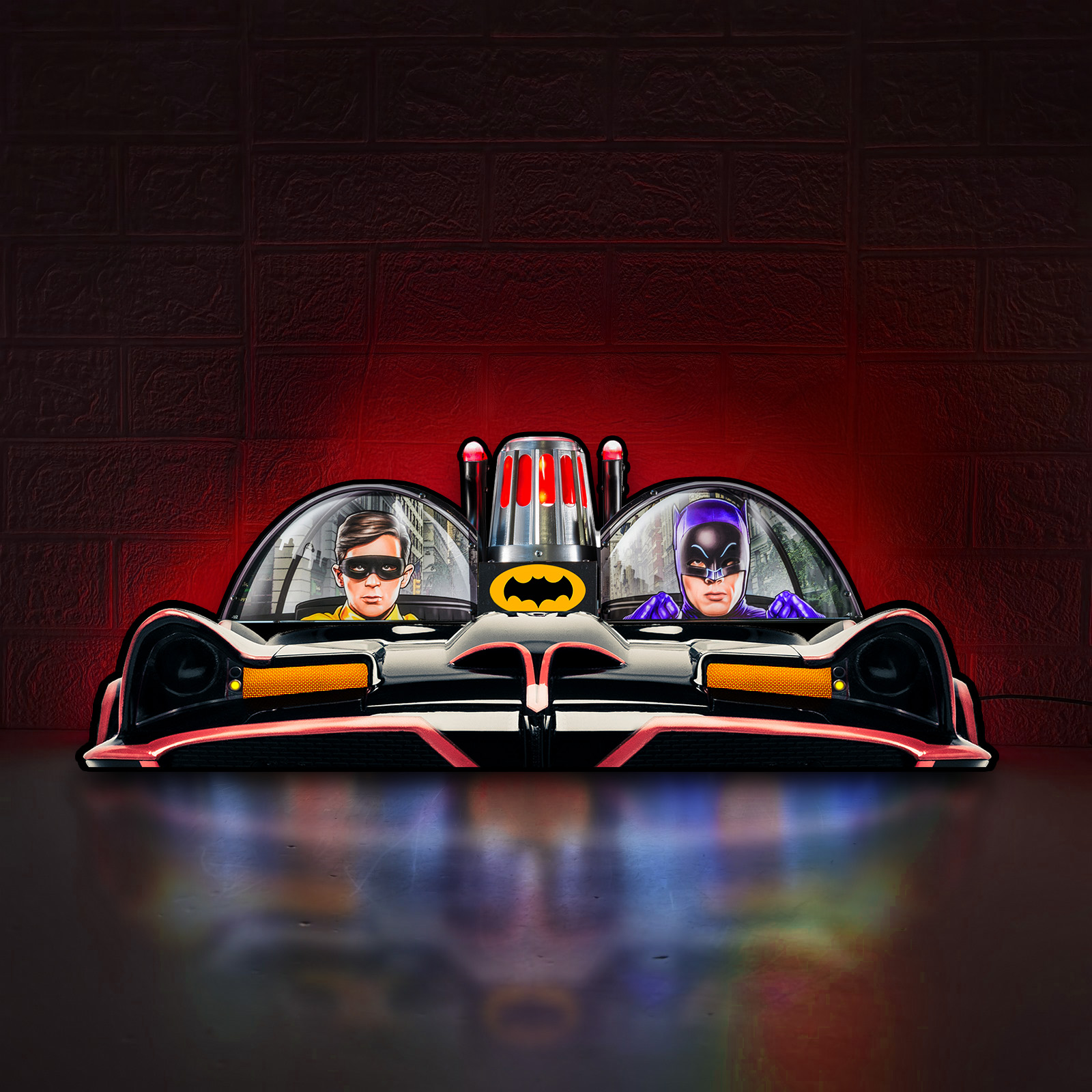 The Batmobile Chase - Batman 66 Pinball Topper LED - USB - Dimmeable - Limited Edition!