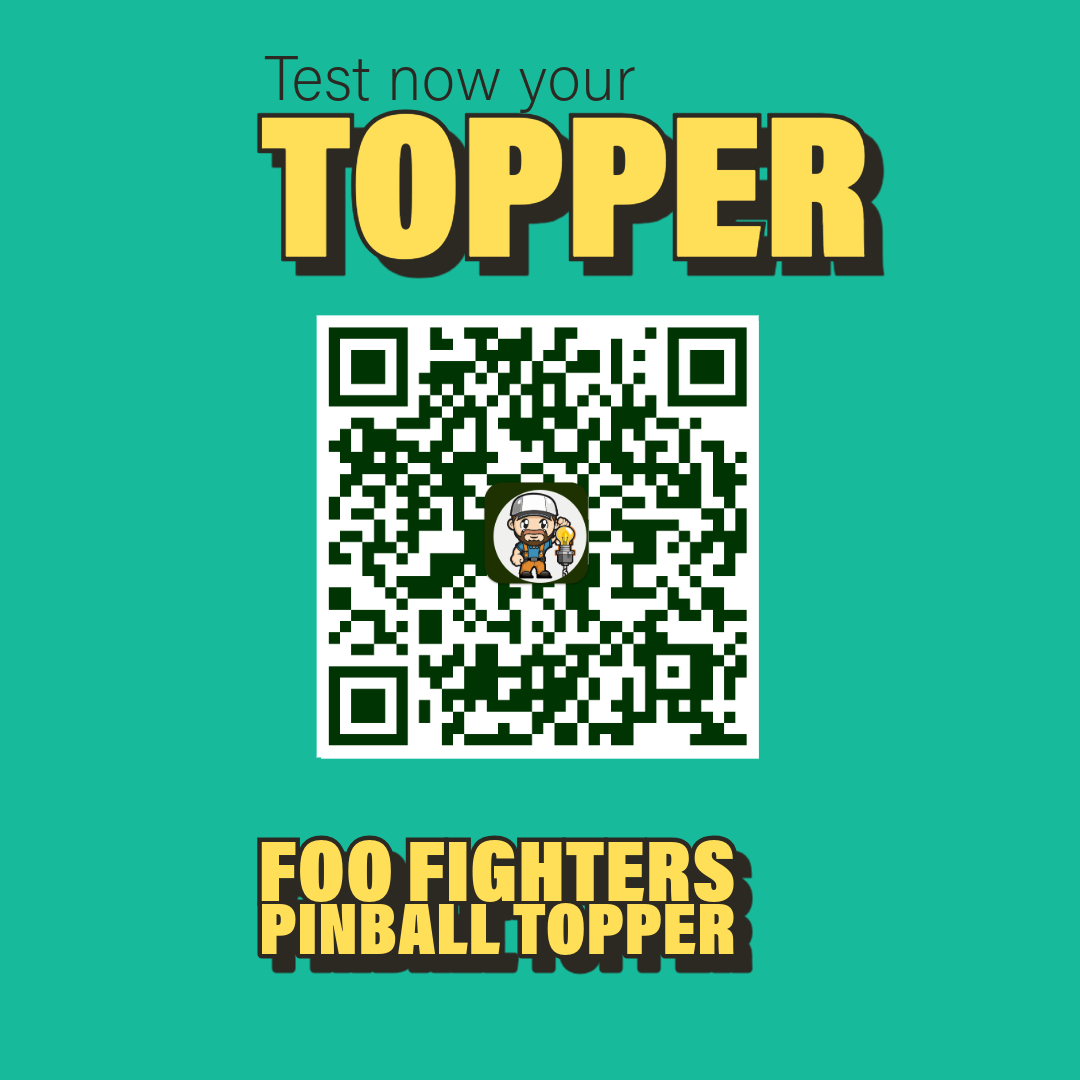 Foo Fighters Pinball Topper New LED Lightbox | Rock 'n' Roll Fun!