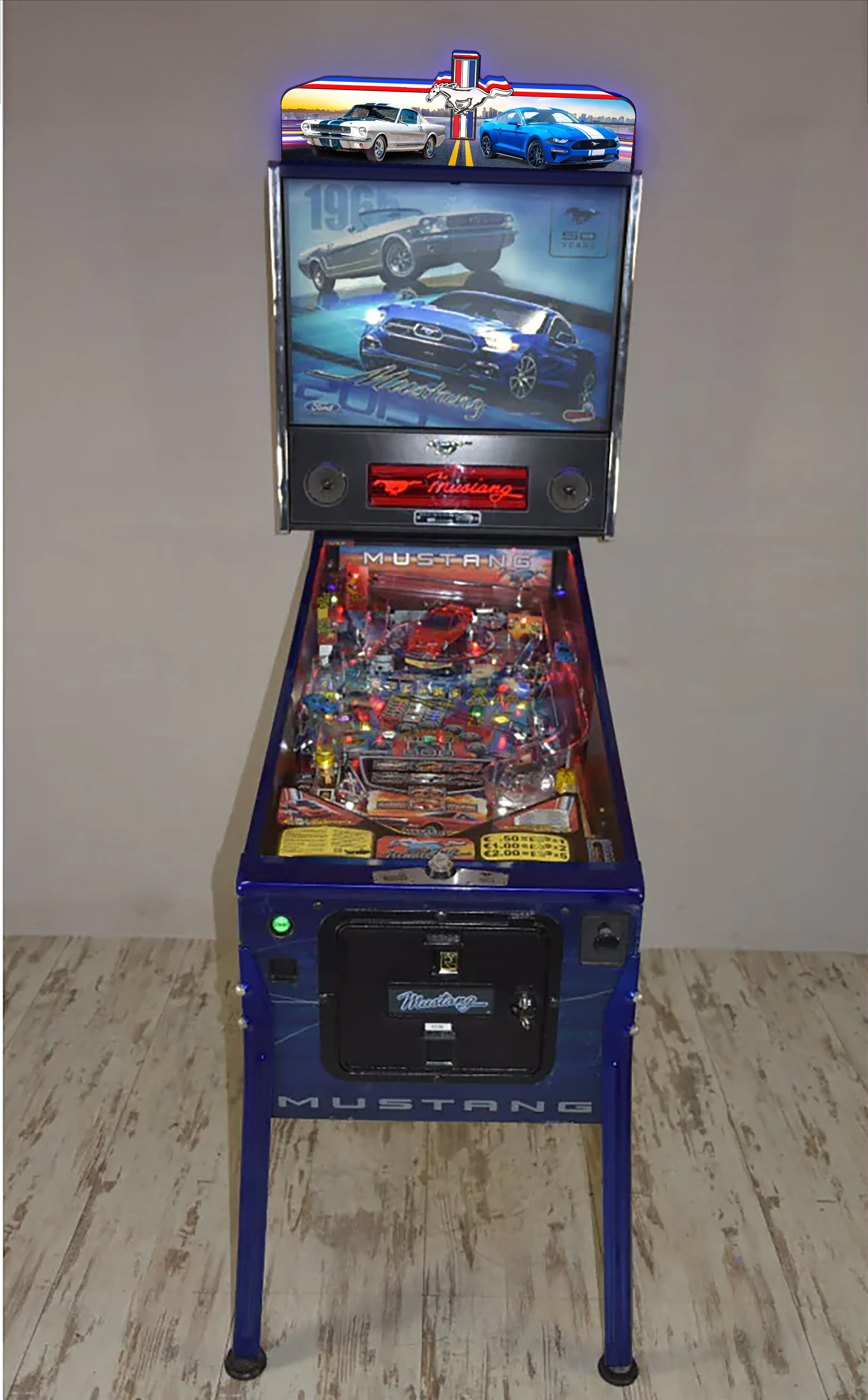 🐎 Mustang: Legacy in Motion – Pinball Topper – a fully custom 3D LED topper
