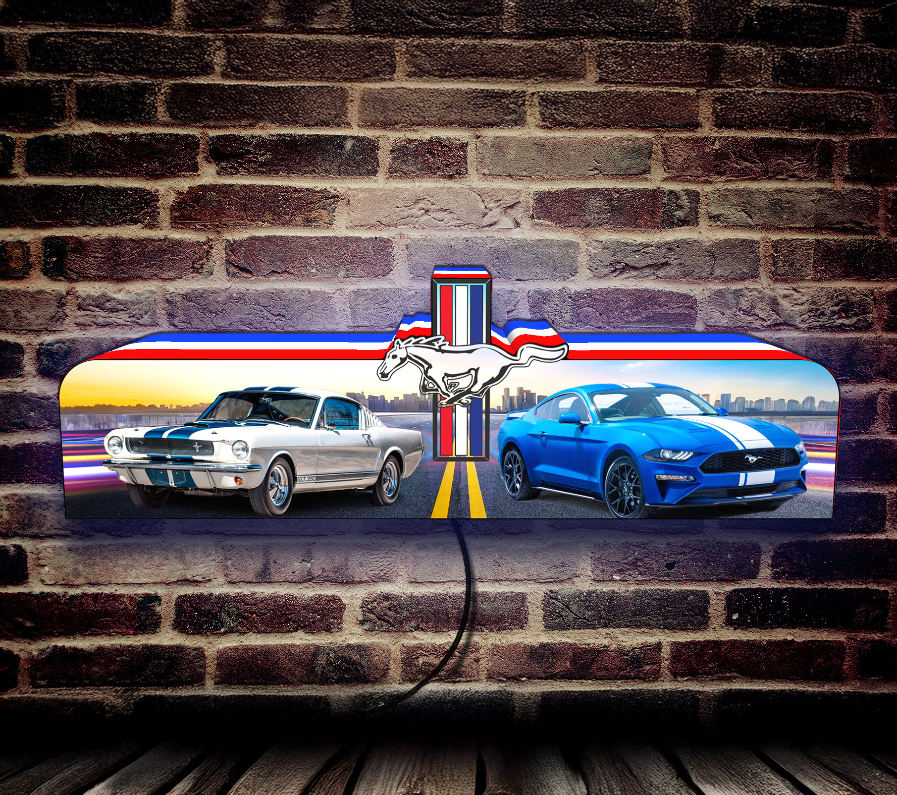 π Mustang: Legacy in Motion β Pinball Topper β a fully custom 3D LED topper