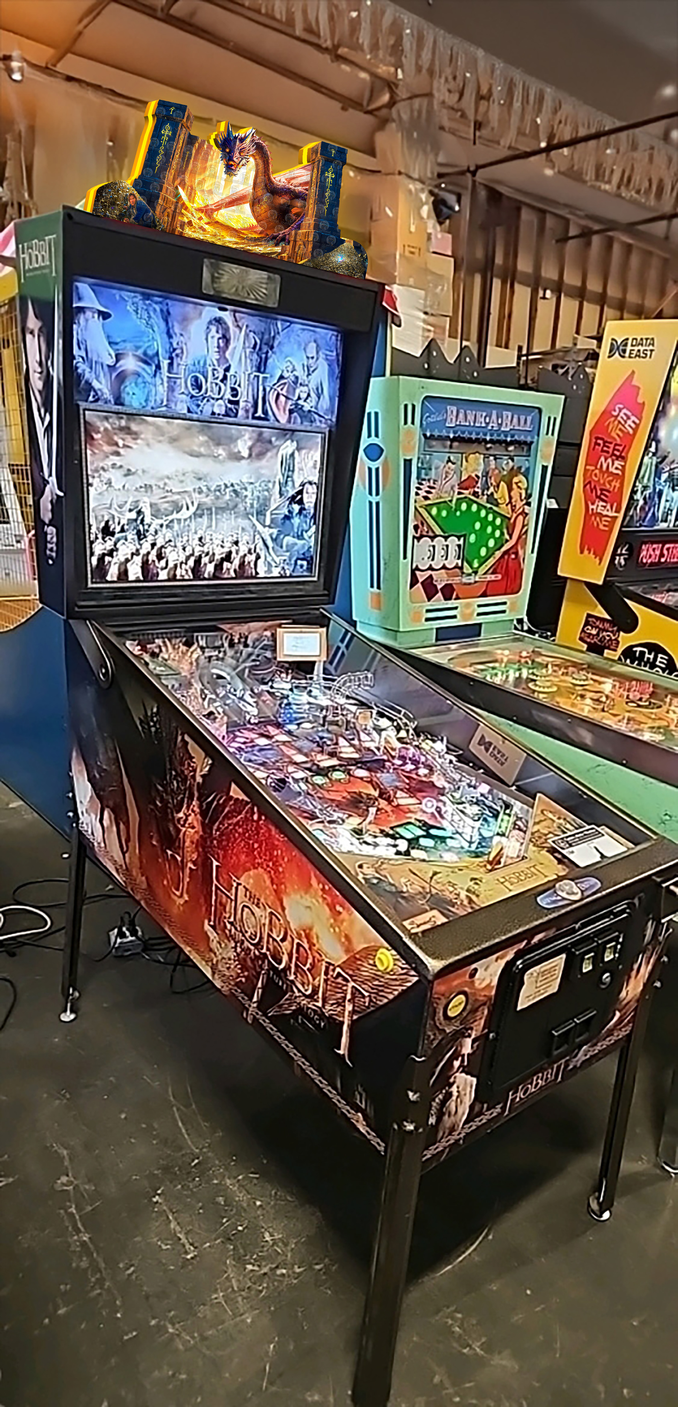 🐉 The Hobbit: Smaug’s Lair – Pinball Topper – a fully custom 3D LED topper